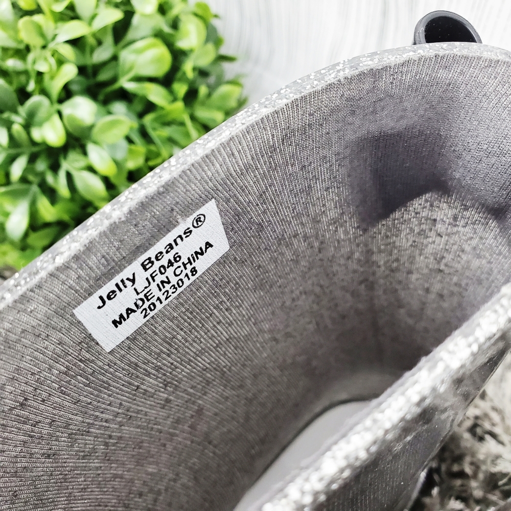 JELLY BEANS Silver Glitter Tradon Rain/Snow Boots - Picture 7 of 7